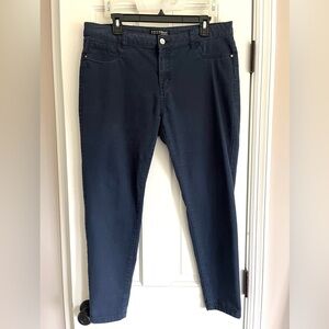 Womens Size 12 Denim Co Navy Blue Stretch Denim Pants